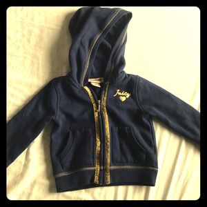 Juicy Couture navy sweatshirt, size 24M